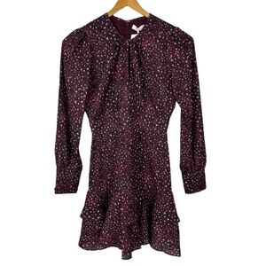 NWT Parker Mini Ruffle Cheetah Dress